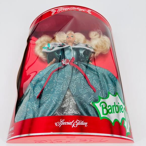 Happy Holidays 1995 Special Edition Mattel Barbie Doll - NRFB/NIB - Picture 3 of 16
